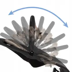 Kidwell leżaczek RUBI Black/Gold ( wooden )