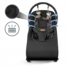 Kidwell leżaczek RUBI Black/Gold ( wooden )