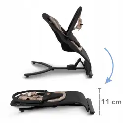 Kidwell leżaczek RUBI Black/Gold ( wooden )