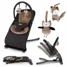 Kidwell leżaczek RUBI Black/Gold ( wooden )