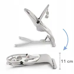 Leżaczek Kidwell RUBI Gray/White