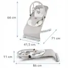 Leżaczek Kidwell RUBI Gray/White