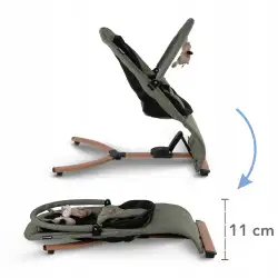 Leżaczek Kidwell RUBI Green/Black ( wooden )