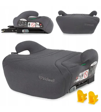 FOTELIK SAMOCHODOWY PODSTAWKA i-SIZE ISOFIX 15-36kg KIDWELL BONO 120-150cm Gray