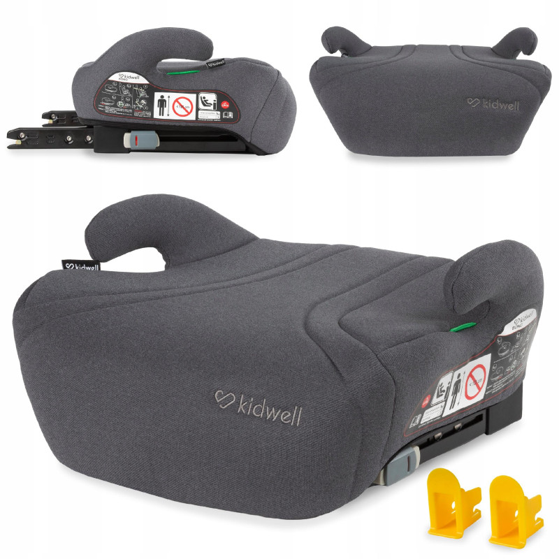 FOTELIK SAMOCHODOWY PODSTAWKA i-SIZE ISOFIX 15-36kg KIDWELL BONO 120-150cm Gray