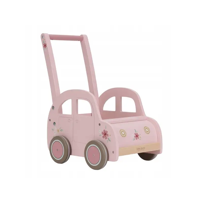 Little Dutch  Wózek drewniany na zabawki Pink LD7128