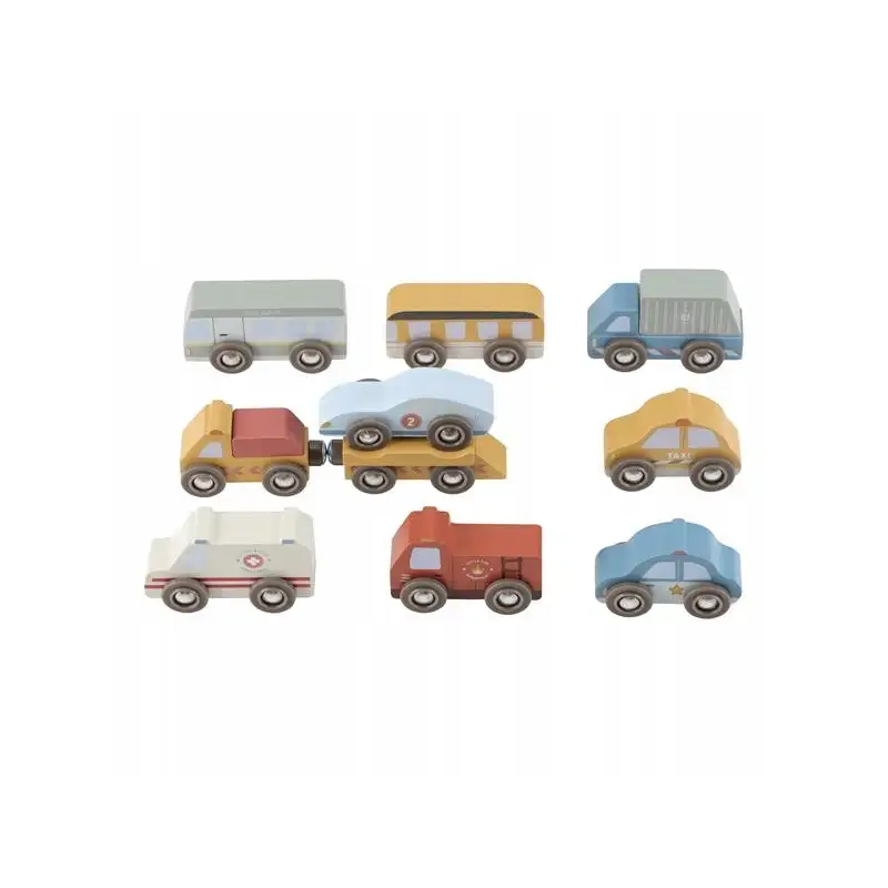 Little Dutch  zestaw 9 pojazdów LD2537