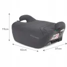 FOTELIK SAMOCHODOWY PODSTAWKA i-SIZE ISOFIX 15-36kg KIDWELL BONO 120-150cm Gray