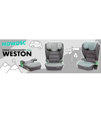 Fotelik samochodowy siedzisko do samochodu ISOFIX KIDWELL i-Size 100-150cm Black