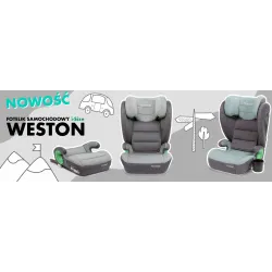 Fotelik samochodowy siedzisko do samochodu ISOFIX KIDWELL i-Size 100-150cm Black