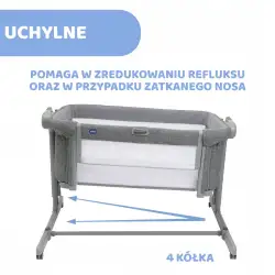 Łóżeczko turystyczne Chicco EVO Dark Grey Łóżeczko turystyczne Chicco EVO Dark Grey