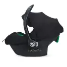 Avionaut Cosmo Airflow Black – widok z boku z rozłożoną budką przeciwsłoneczną