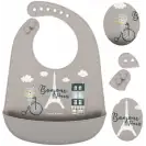 Śliniak Canpol babies silikonowy odcienie 1szt. 74/027  Beż