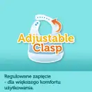 Śliniak Canpol babies silikonowy odcienie 1szt. 74/027 Blue