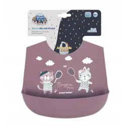 Śliniak Canpol babies silikonowy odcienie 1szt.  74/027 Red