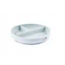 Talerzyk Baby in World silikonowy szary Grey