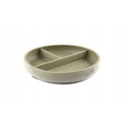 Talerzyk Baby in World silikonowy Sage