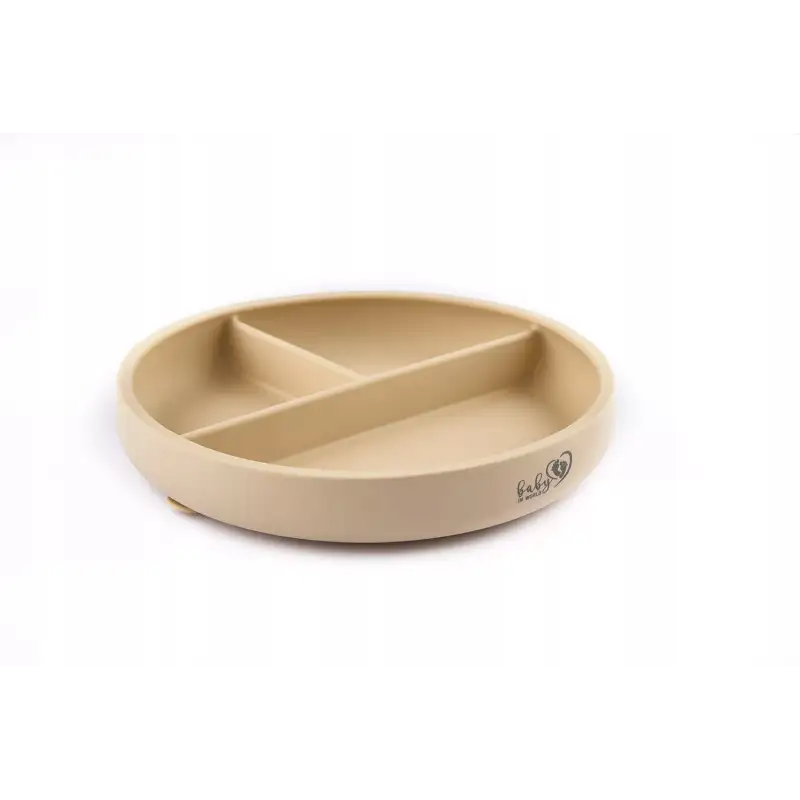 Talerzyk Baby in World silikonowy Sand