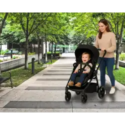 Cybex EOS Lux 2w1 Moon Black – elegancki wózek wielofunkcyjny