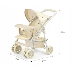 Milly Mally wózek dla lalek Kate Nature