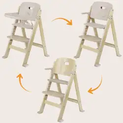 Krzesełko do karmienia drewniane taca dla dzieci 3w1 do 40kg Lionelo Floris