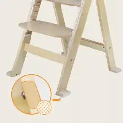 Krzesełko do karmienia drewniane taca dla dzieci 3w1 do 40kg Lionelo Floris