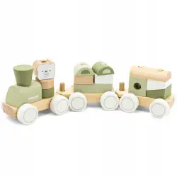 Viga kolejka zielona z klockami 44231