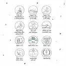 Ceba poduszka ciążowa Physio multi jersey Chamomile