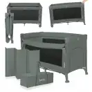 Lionelo Ellen łóżeczko turystyczne dostawne 3w1 green sage