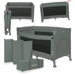Lionelo Ellen łóżeczko turystyczne dostawne 3w1 green sage