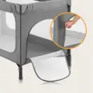 Lionelo Łóżeczko turystyczne dziecięce MATERAC PREMIUM torba grey ston