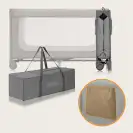 Lionelo Łóżeczko turystyczne dziecięce MATERAC PREMIUM torba grey ston