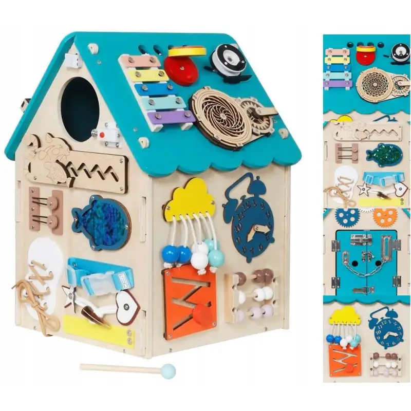 Babymix tablica domek niebieski