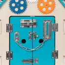 Babymix tablica domek niebieski