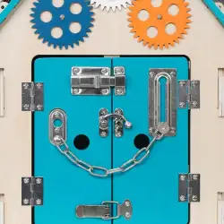 Babymix tablica domek niebieski