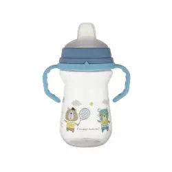 CANPOL BABIES Kubek z silikonowym ustnikiem FirstCup 250ml niebieski 56/613_blu