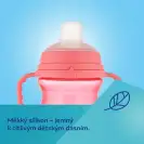 CANPOL BABIES Kubek z silikonowym ustnikiem FirstCup 250ml niebieski 56/613_blu