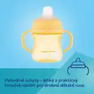 CANPOL BABIES Kubek z silikonowym ustnikiem FirstCup 250ml różowy 56/613_pin