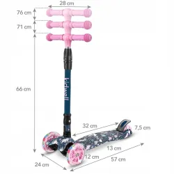 Kidwell Hulajnoga trójkołowa balansowa koła LED Vento Magic Kidwell Hulajnoga trójkołowa balansowa koła LED Vento Magic