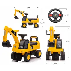 Jeździk MILLY MALLY Cat Excavator Koparka