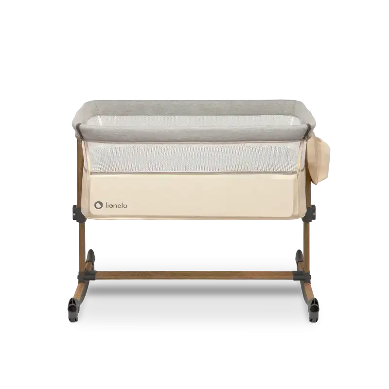 Lionelo łóżeczko dostawne Leonie beige sand - spełnia też funkcję łóżeczka wolnostojącego