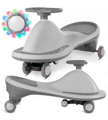 Jeździk grawitacyjny KIDWELL ROLLO kółka świecące LED do 100kg Grey