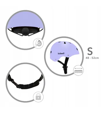 KASK Kidwell ORIX II  rower hulajnoga rolki deskorolka  Violet S