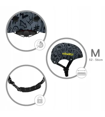 KASK Kidwell ORIX PLUS na  rower hulajnoga rolki deskorolka Graffiti M