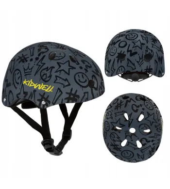 KASK Kidwell ORIX PLUS na  rower hulajnoga rolki deskorolka Graffiti S