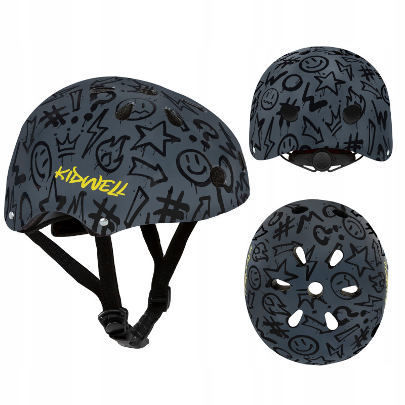 KASK Kidwell ORIX PLUS na  rower hulajnoga rolki deskorolka Graffiti S