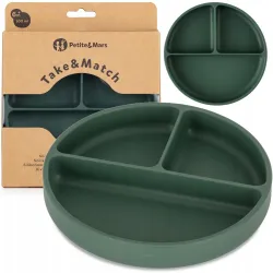 petite talerz dzielony Green