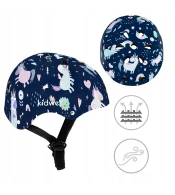 KASK Kidwell ORIX PLUS na  rower hulajnoga rolki deskorolka Unicorn S