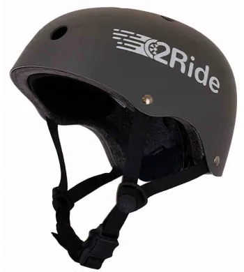 Kask rowerowy dla dzieci na hulajnogę deskorolkę Regulowany Ochronny S LED