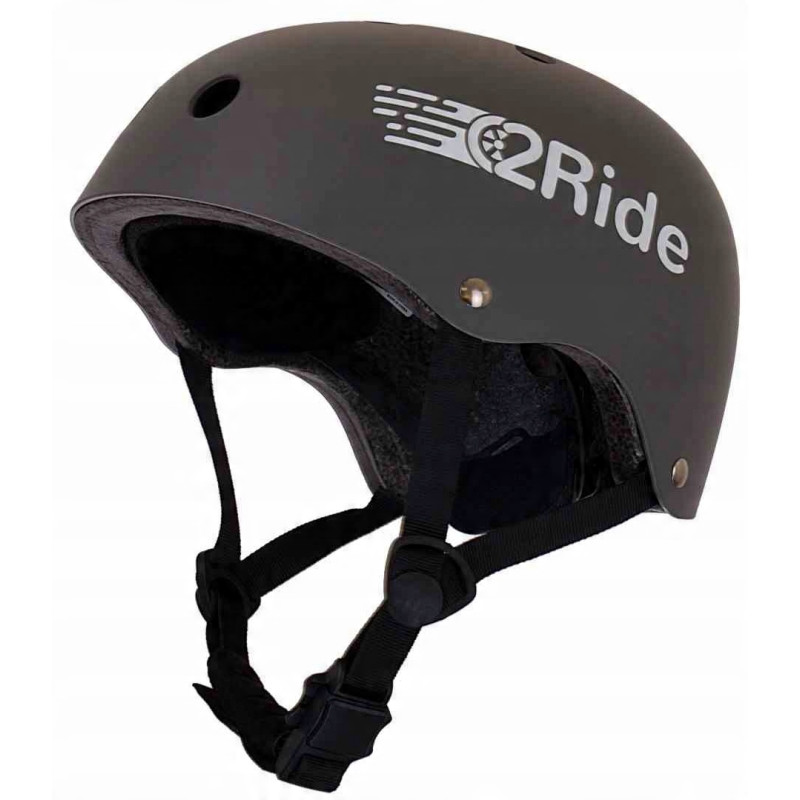 Kask rowerowy dla dzieci na hulajnogę deskorolkę Regulowany Ochronny S LED